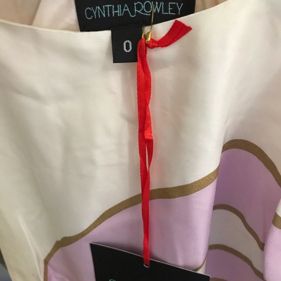 NWT 100% silk beautiful Cynthia Rowley dress - Picture 4 of 5